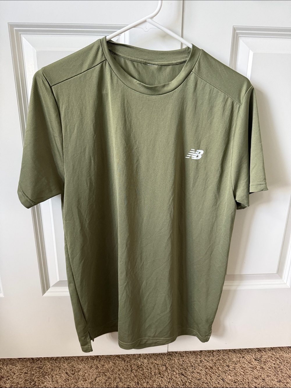 New Balance Olive Green Short Sleeve Performance Tee
